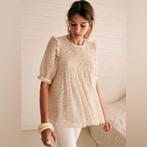 Sezane Polka Dot Blouse